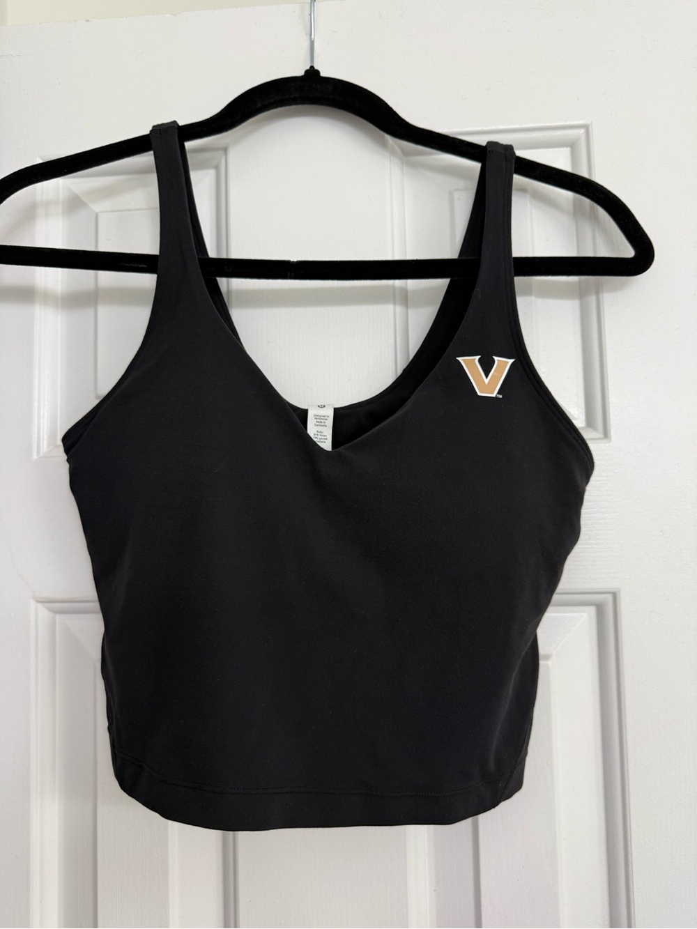 lululemon athletica Black V-Neck Active Top